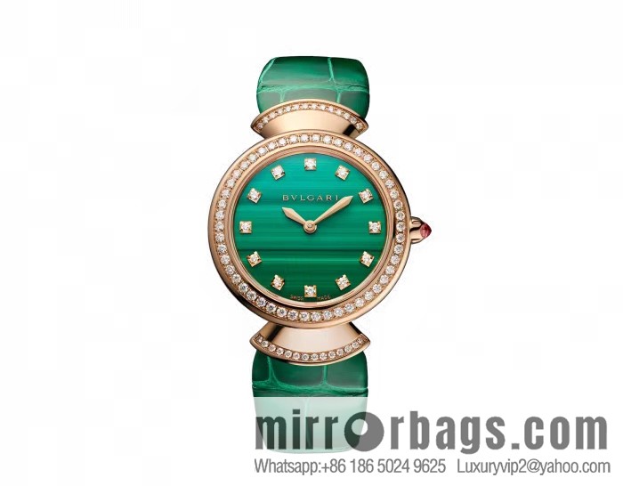 The DIVAS'DREAM women's quartz watch launched by Bulgari, a famous Italian luxury jewelry brand