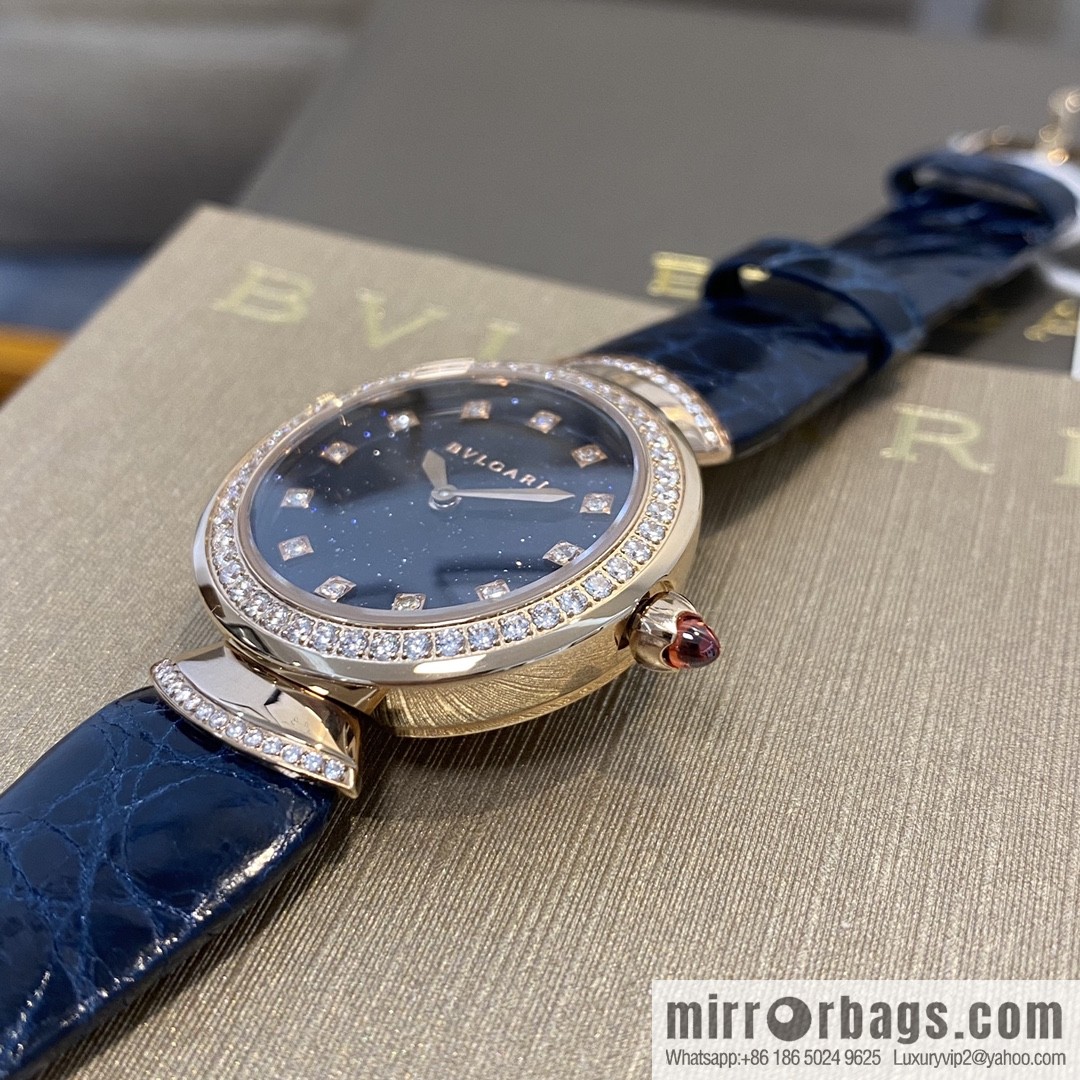 The DIVAS'DREAM women's quartz watch launched by Bulgari, a famous Italian luxury jewelry brand