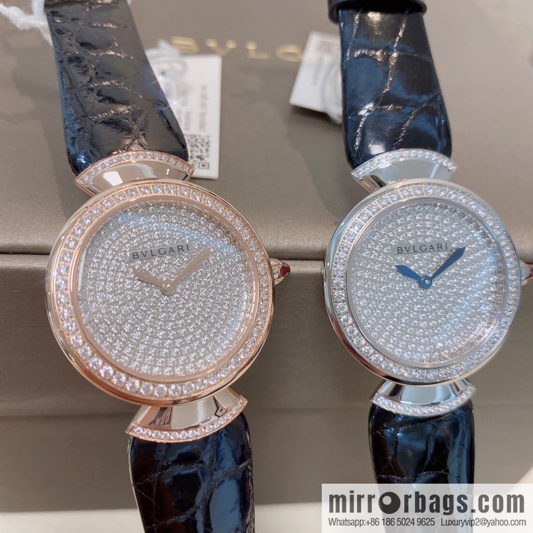 The DIVAS'DREAM women's quartz watch launched by Bulgari, a famous Italian luxury jewelry brand