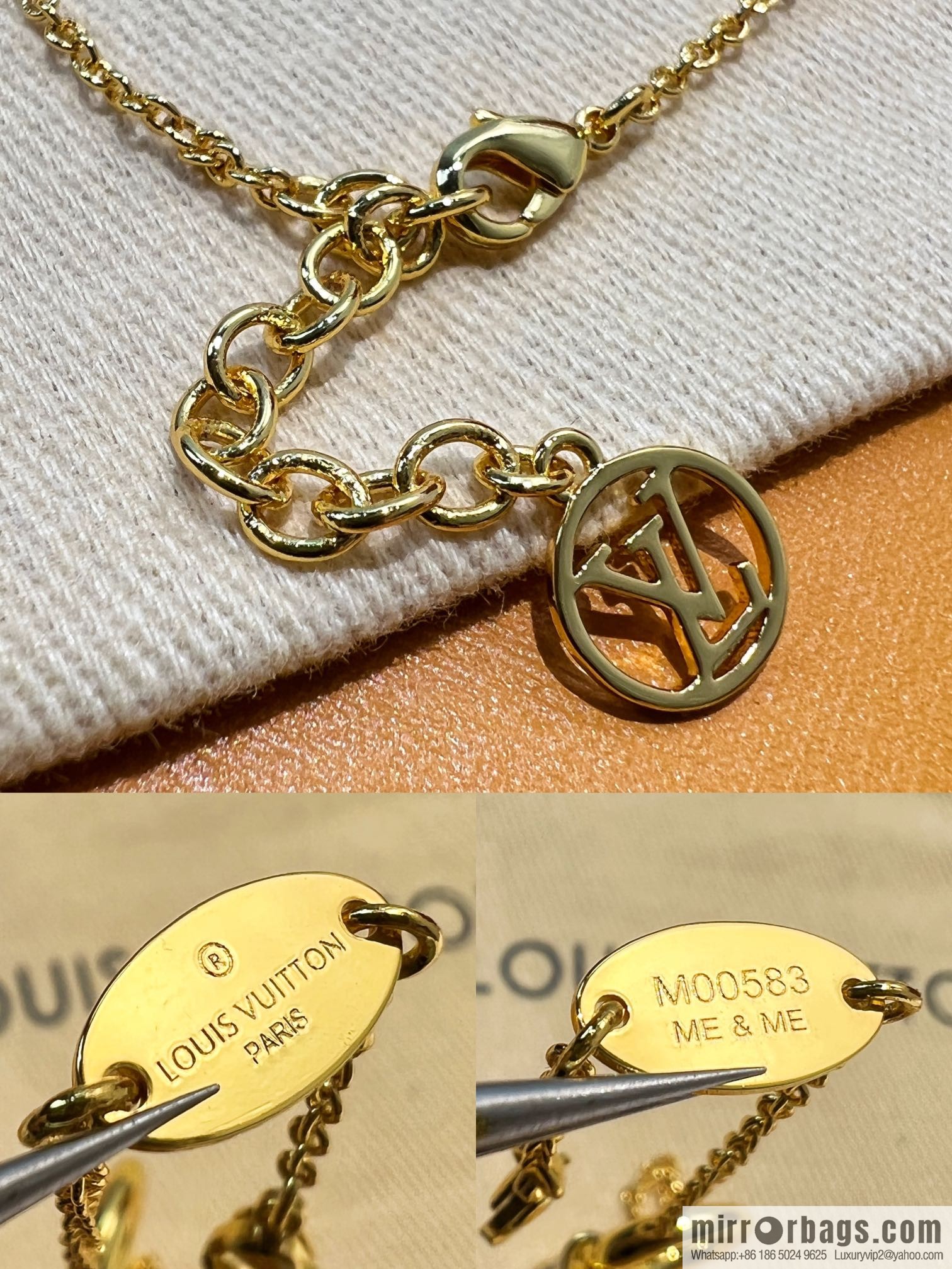 Louis Vuitton lv crystal monogram bracelet stud earrings