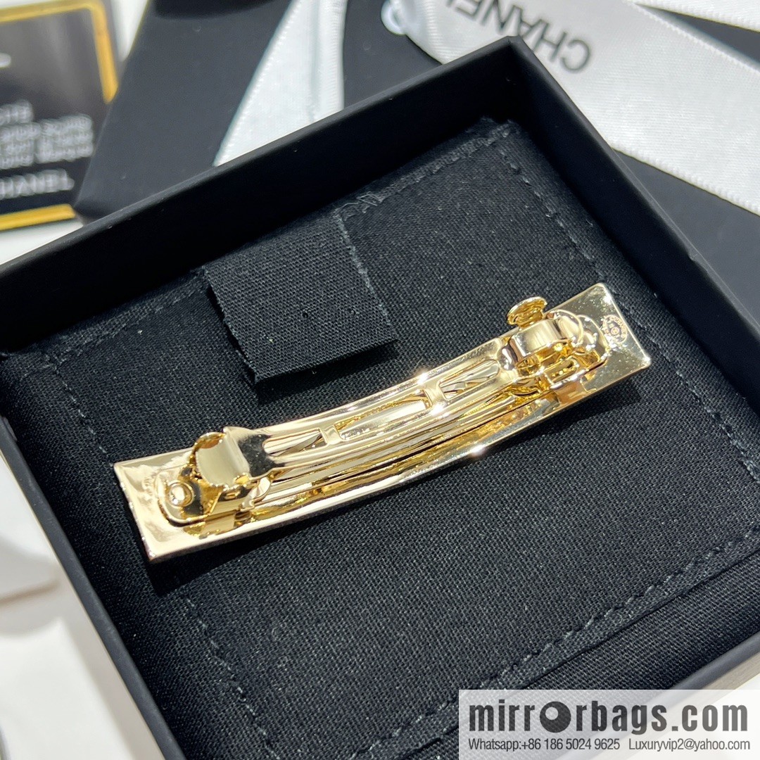 New ☑️ Chanel black oil drop letter hairpin hairpin