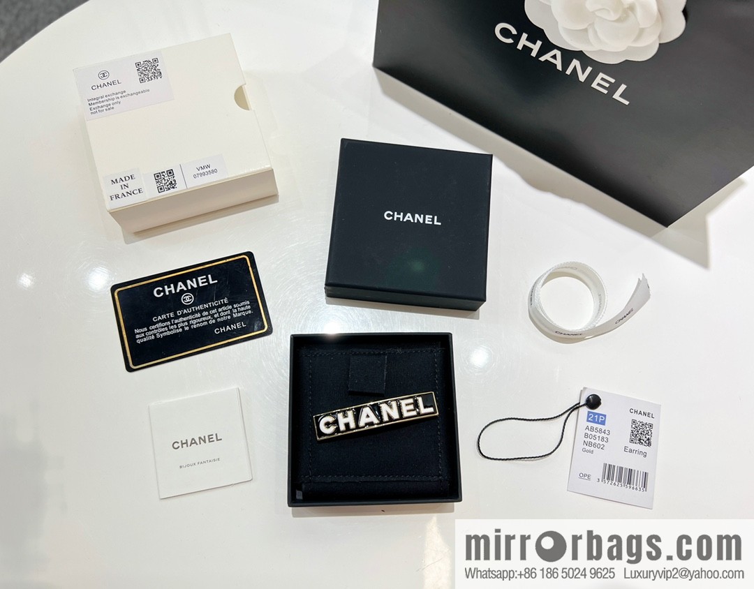 New ☑️ Chanel black oil drop letter hairpin hairpin