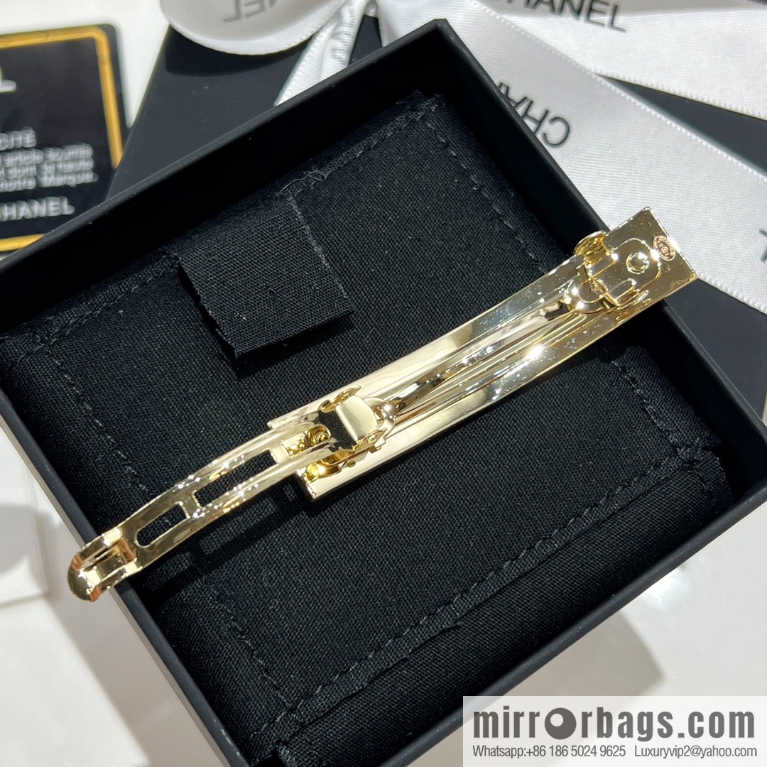 New ☑️ Chanel black oil drop letter hairpin hairpin