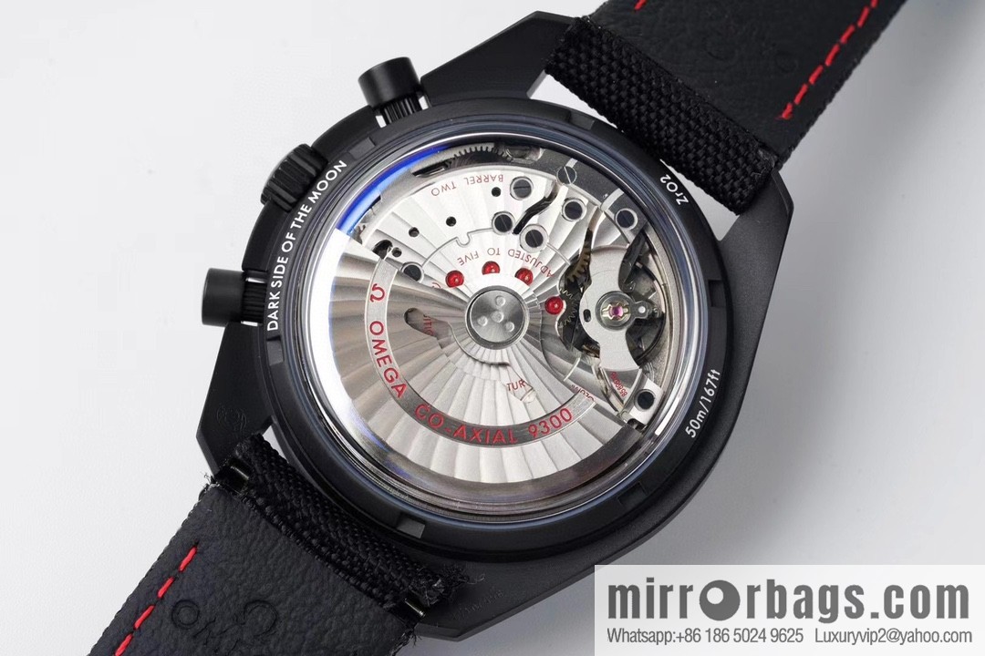 OMEGA Omega, Speedmaster series Dark Side of the Moon 🎮 OB2 running seconds chronograph mechanical men's watch, equipped with stable original 9300 automatic movement