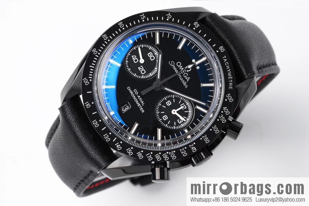 OMEGA Omega, Speedmaster series Dark Side of the Moon 🎮 OB2 running seconds chronograph mechanical men's watch, equipped with stable original 9300 automatic movement