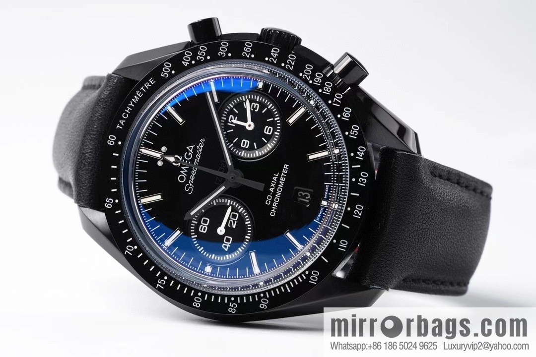 OMEGA Omega, Speedmaster series Dark Side of the Moon 🎮 OB2 running seconds chronograph mechanical men's watch, equipped with stable original 9300 automatic movement