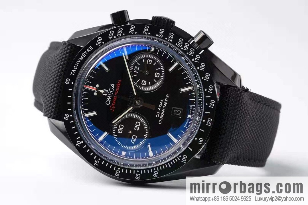 OMEGA Omega, Speedmaster series Dark Side of the Moon 🎮 OB2 running seconds chronograph mechanical men's watch, equipped with stable original 9300 automatic movement