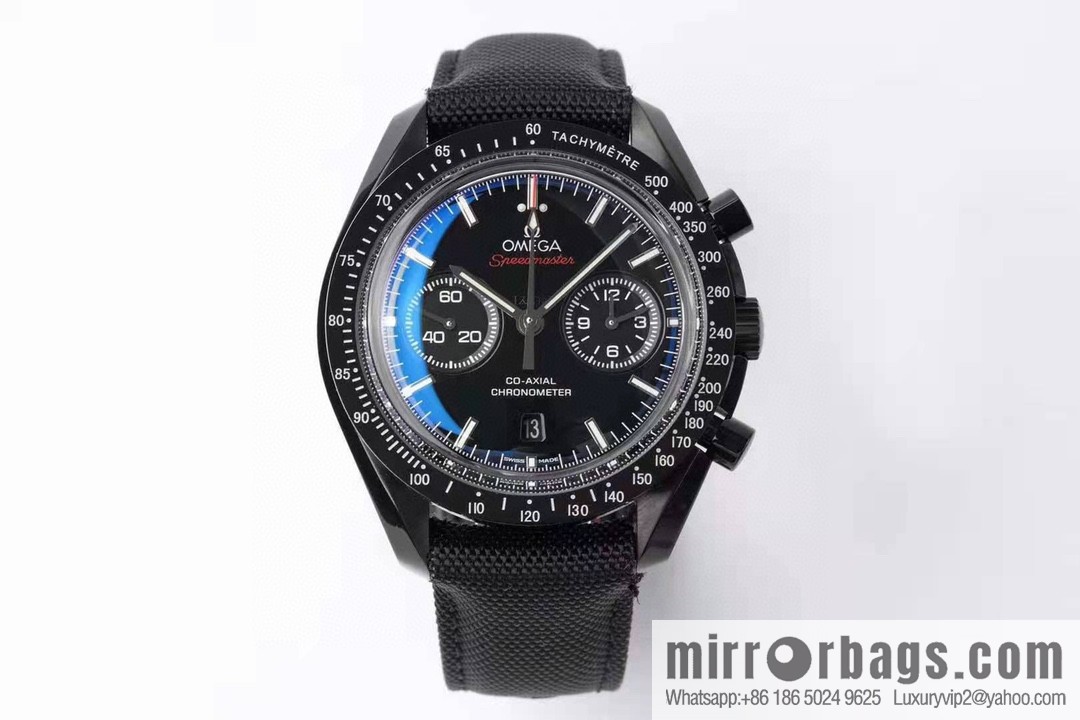OMEGA Omega, Speedmaster series Dark Side of the Moon 🎮 OB2 running seconds chronograph mechanical men's watch, equipped with stable original 9300 automatic movement