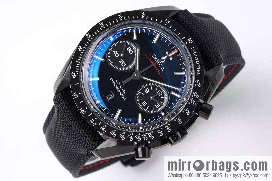 OMEGA Omega, Speedmaster series Dark Side of the Moon 🎮 OB2 running seconds chronograph mechanical men's watch, equipped with stable original 9300 automatic movement