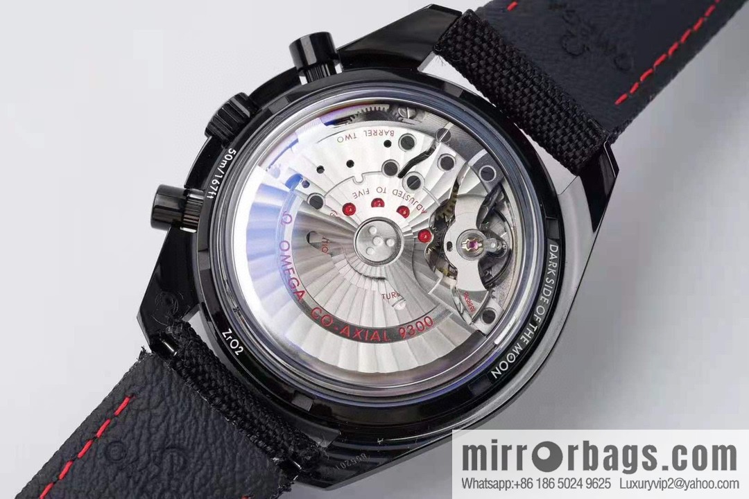 OMEGA Omega, Speedmaster series Dark Side of the Moon 🎮 OB2 running seconds chronograph mechanical men's watch, equipped with stable original 9300 automatic movement