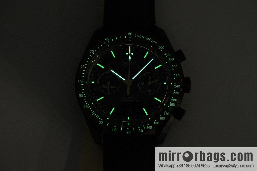 OMEGA Omega, Speedmaster series Dark Side of the Moon 🎮 OB2 running seconds chronograph mechanical men's watch, equipped with stable original 9300 automatic movement
