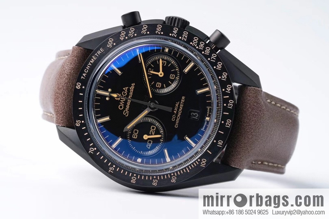OMEGA Omega, Speedmaster series Dark Side of the Moon 🎮 OB2 running seconds chronograph mechanical men's watch, equipped with stable original 9300 automatic movement