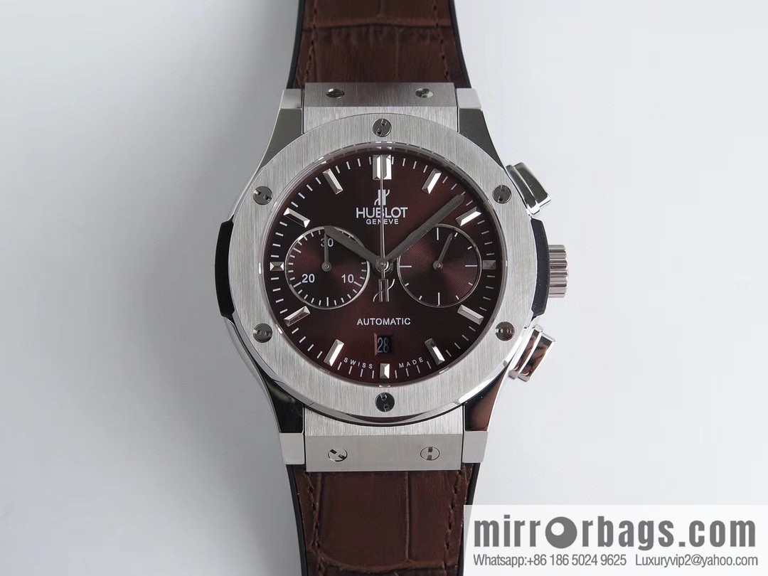 HB Hublot HUBLE 🎮 Classic 7750 three-hand travel time watch