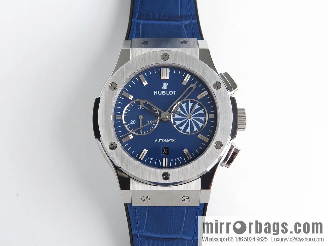 HB Hublot HUBLE 🎮 Classic 7750 three-hand travel time watch