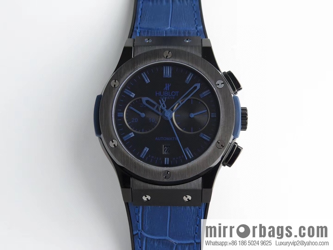 HB Hublot HUBLE Classic 7750 three-hand travel time watch