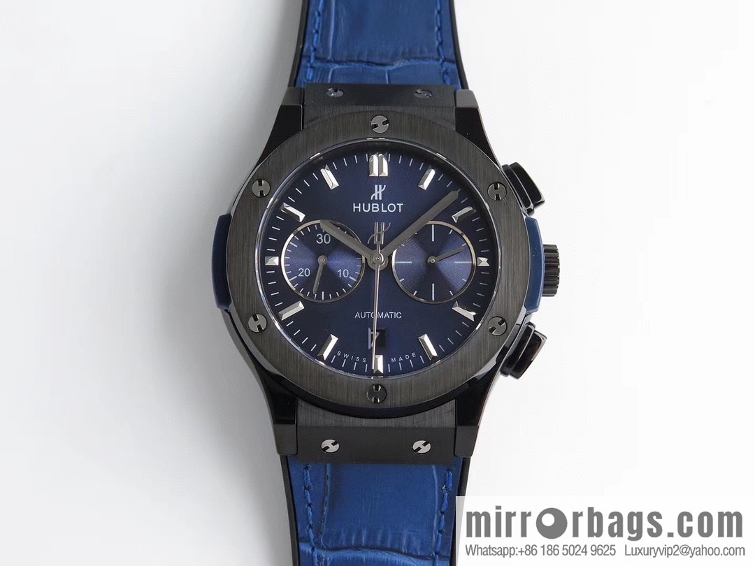 HB Hublot HUBLE Classic 7750 three-hand travel time watch