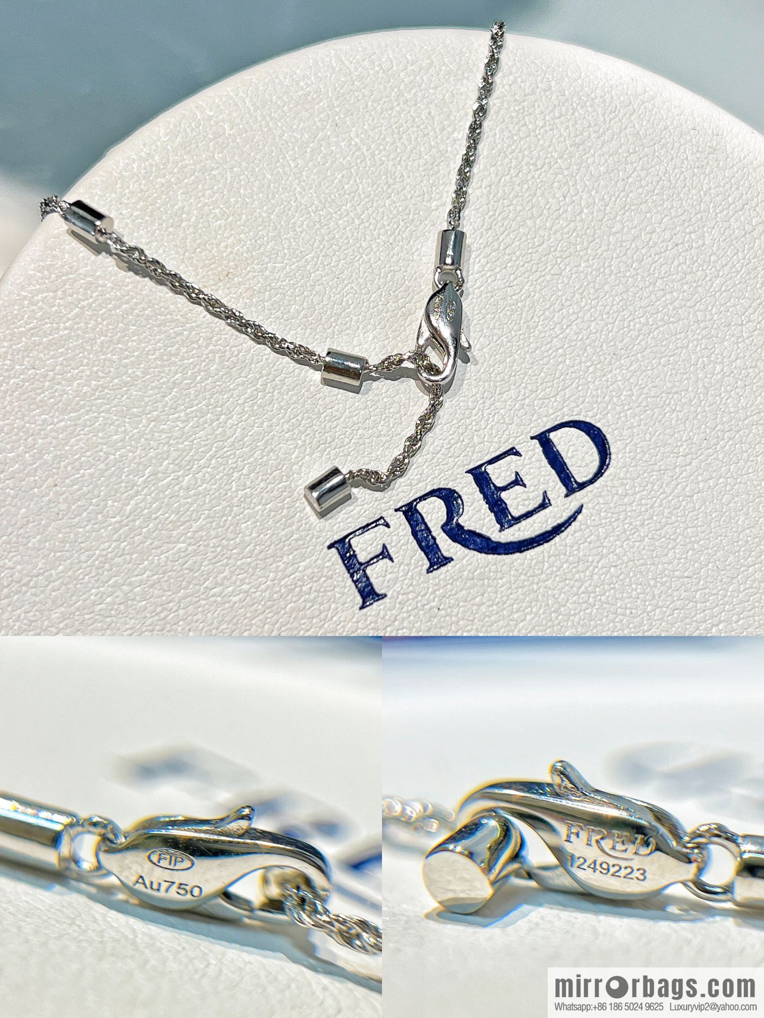 Fred FORCE10 series Fred full diamond horseshoe necklace