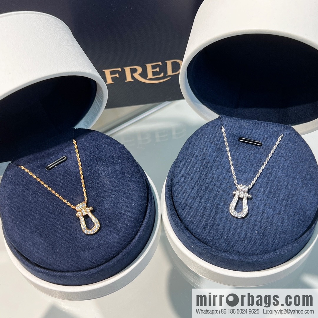 Fred FORCE10 series Fred full diamond horseshoe necklace