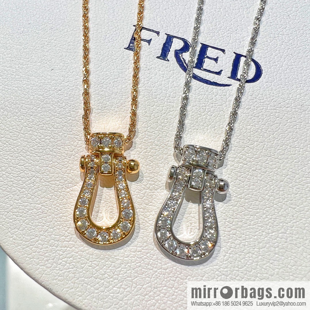 Fred FORCE10 series Fred full diamond horseshoe necklace