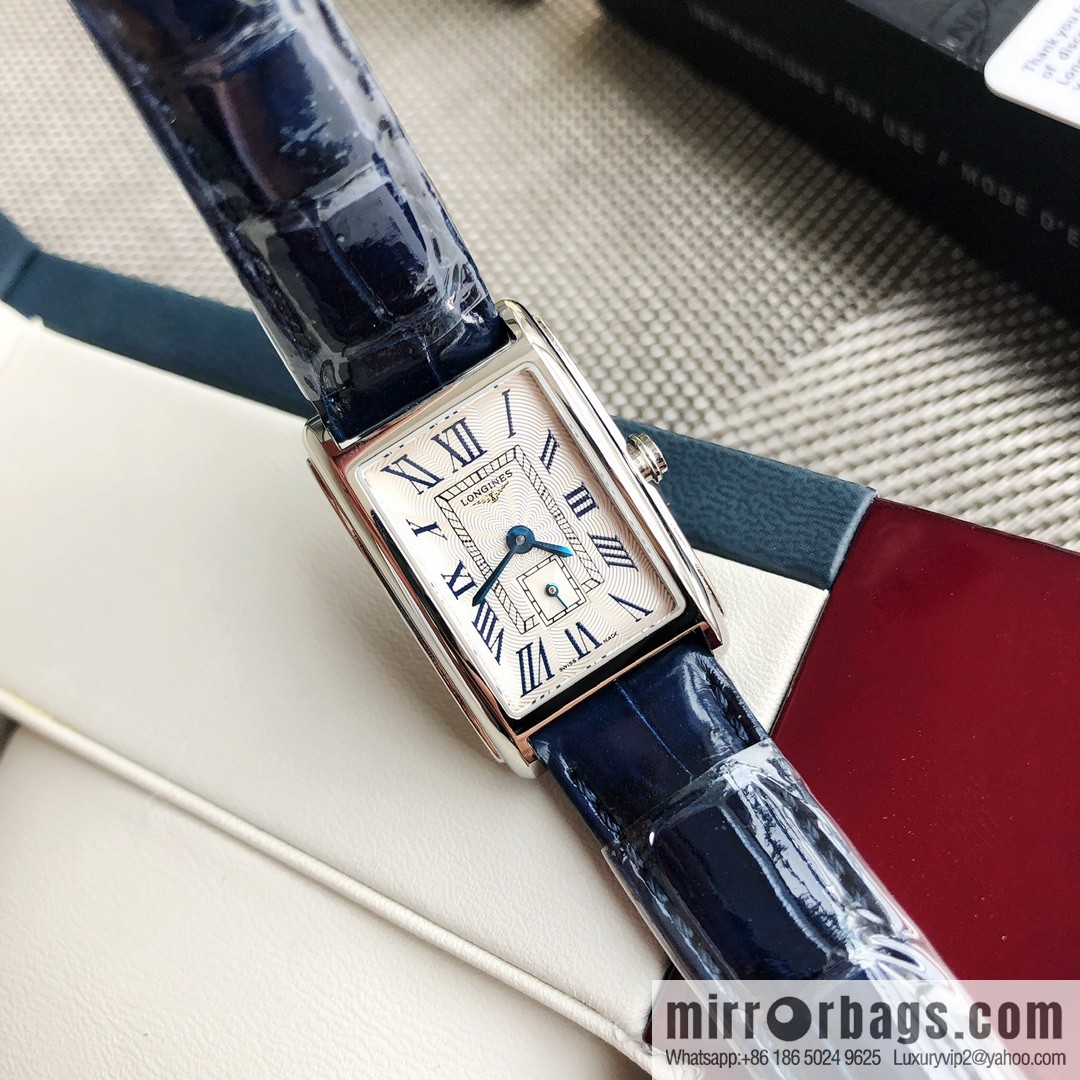 Longines Dijovina Crocodile Leather Collection! 20.80 X 32.00mm Quartz Ladies Watch
