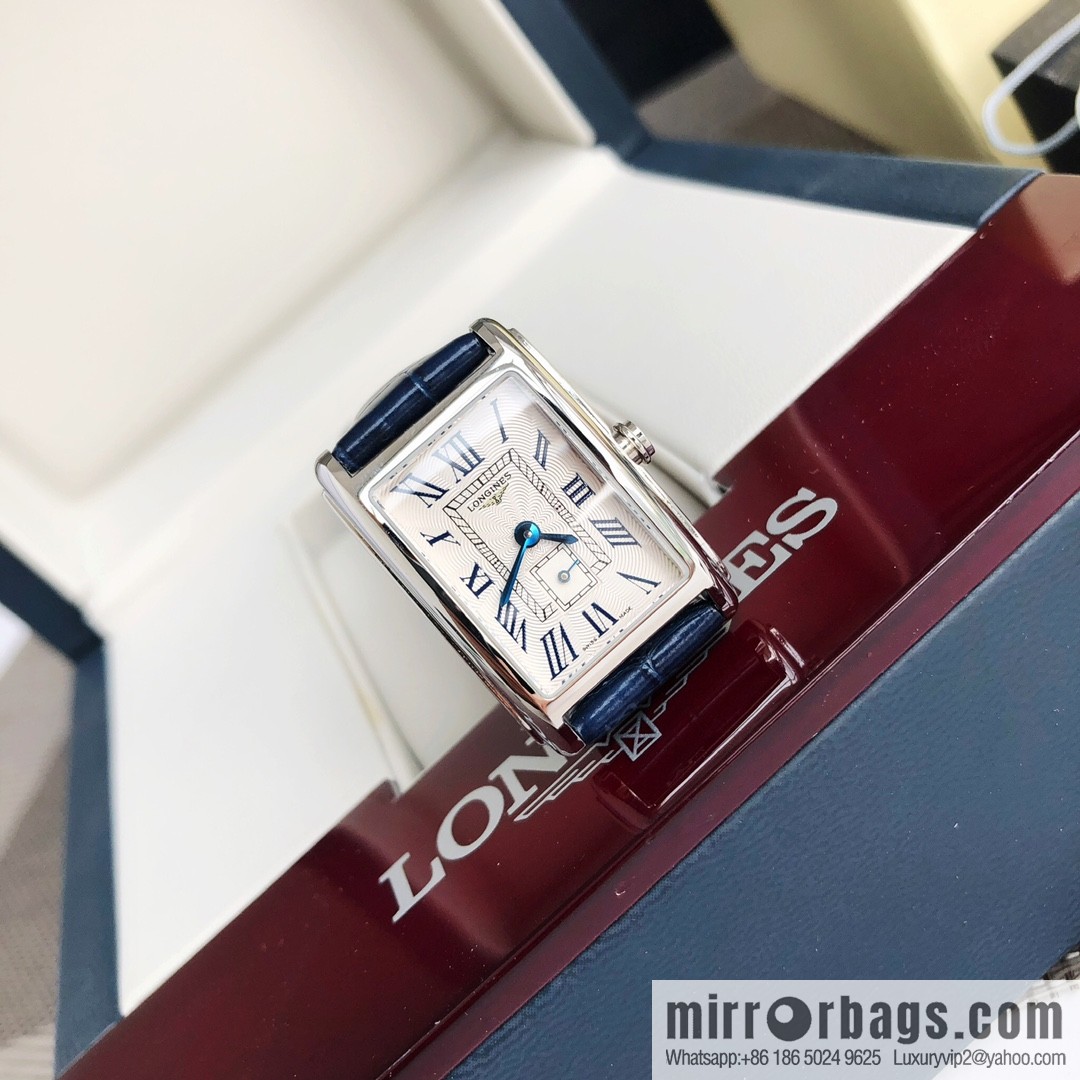 Longines Dijovina Crocodile Leather Collection! 20.80 X 32.00mm Quartz Ladies Watch