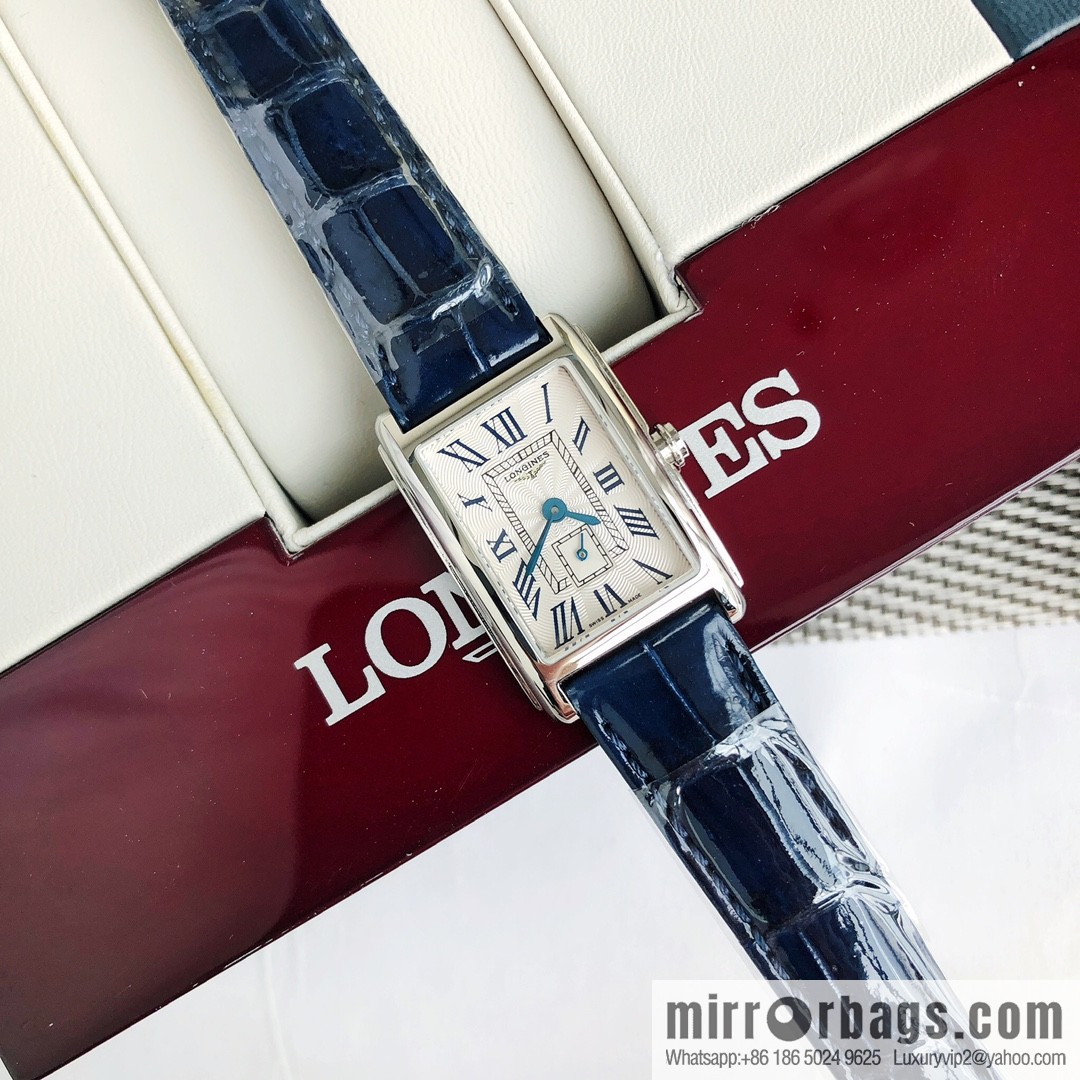 Longines Dijovina Crocodile Leather Collection! 20.80 X 32.00mm Quartz Ladies Watch