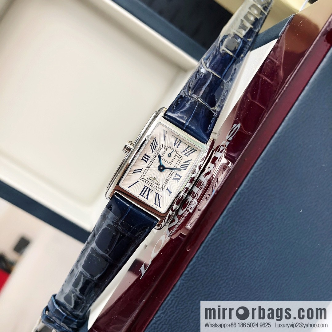 Longines Dijovina Crocodile Leather Collection! 20.80 X 32.00mm Quartz Ladies Watch