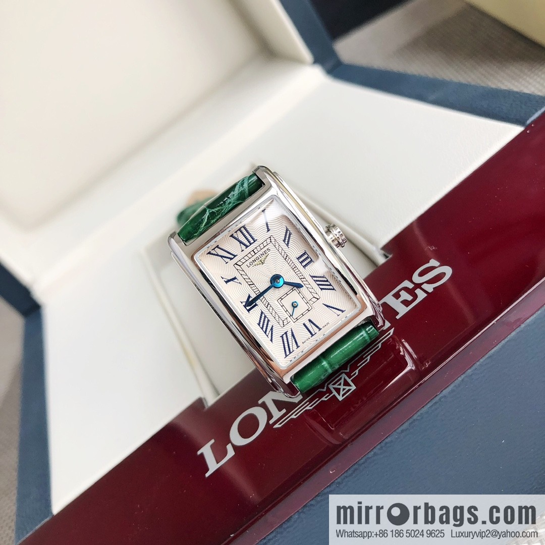 Longines Dijovina Crocodile Leather Collection! 20.80 X 32.00mm Quartz Ladies Watch
