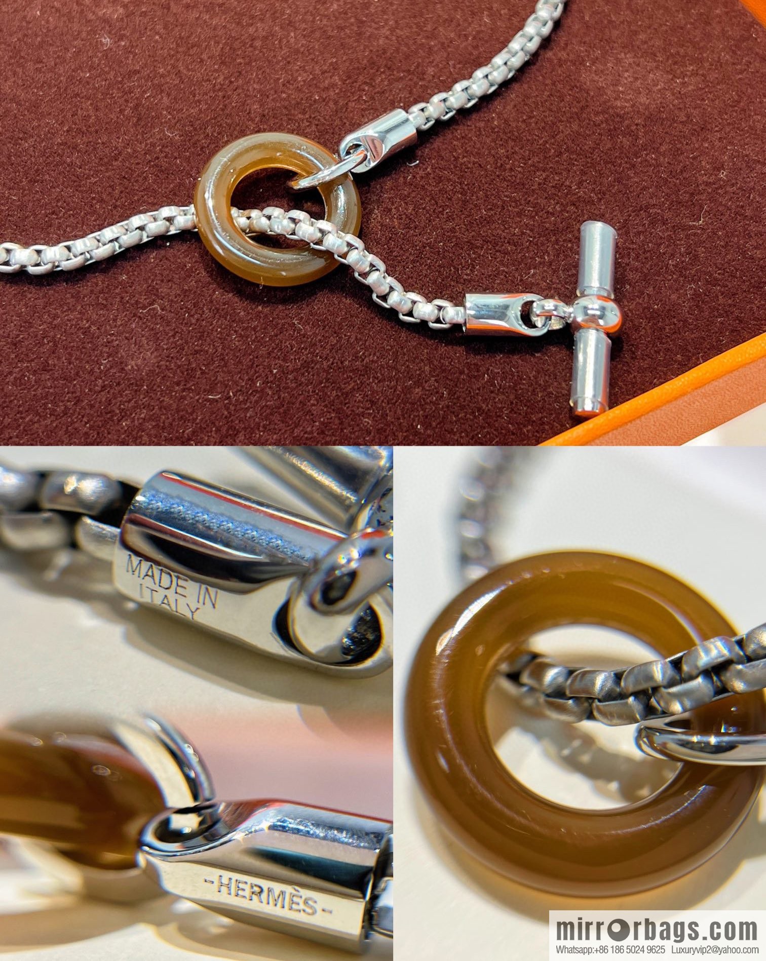 HERMES Hermès meli-melo horn ring bracelet