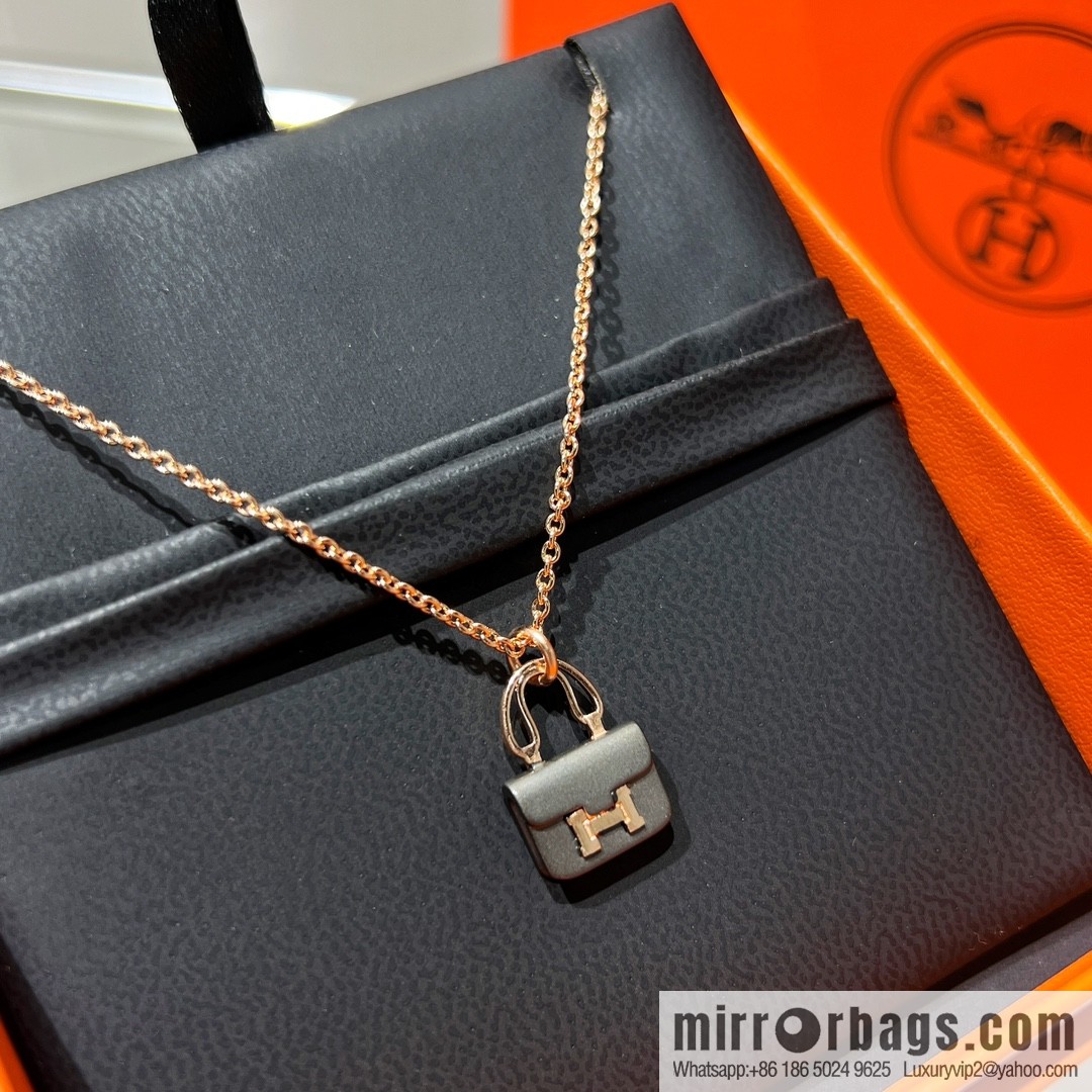 New ☑️ Hermès HERMES black necklace