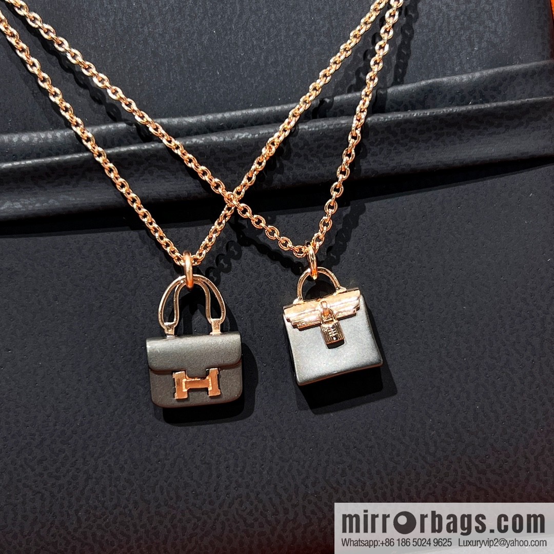 New ☑️ Hermès HERMES black necklace