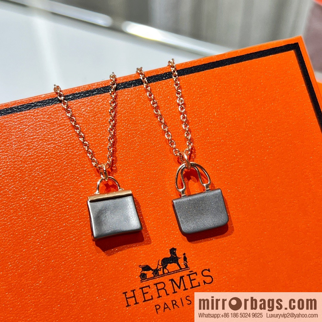 New ☑️ Hermès HERMES black necklace