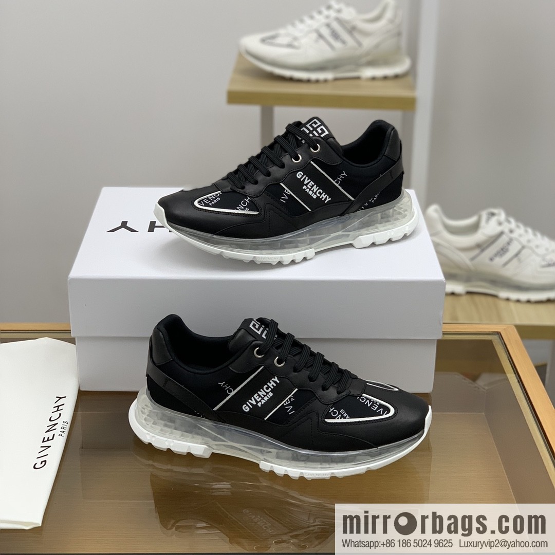 GIVENCHY Givenchy, made of leather, iconic metal buckle 4 G pattern New men's sports Casual Shoes
