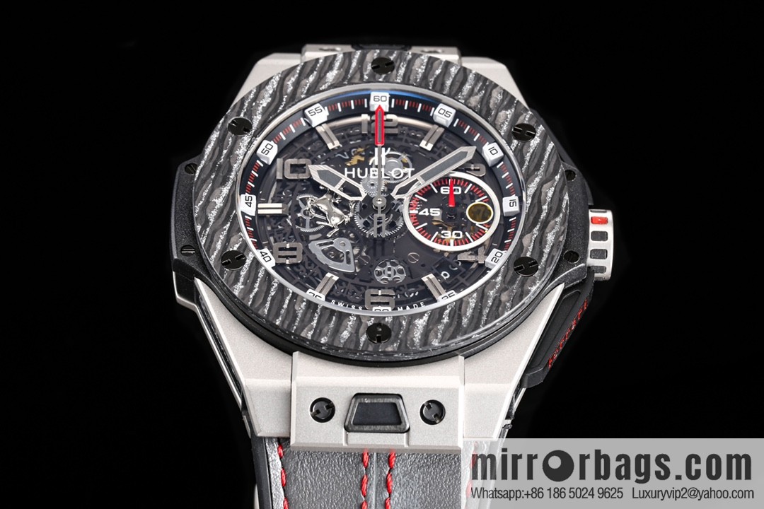 HBF FACTORY HUBLOT Hublot BlG BANG Series 401.OQ.0123.VR Carbon Fiber Bezel