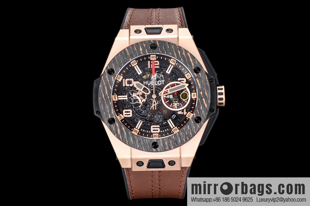 HBF FACTORY HUBLOT Hublot BlG BANG Series 401.OQ.0123.VR Carbon Fiber Bezel