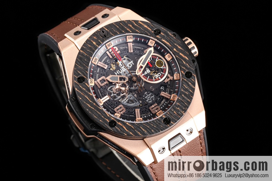 HBF FACTORY HUBLOT Hublot BlG BANG Series 401.OQ.0123.VR Carbon Fiber Bezel