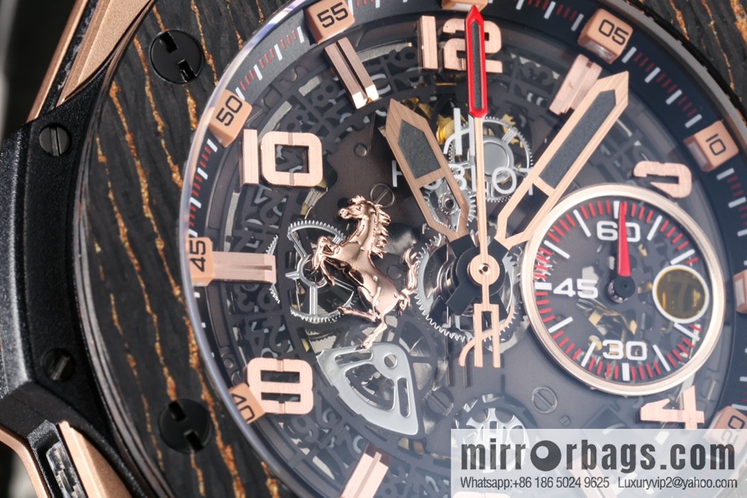 HBF FACTORY HUBLOT Hublot BlG BANG Series 401.OQ.0123.VR Carbon Fiber Bezel