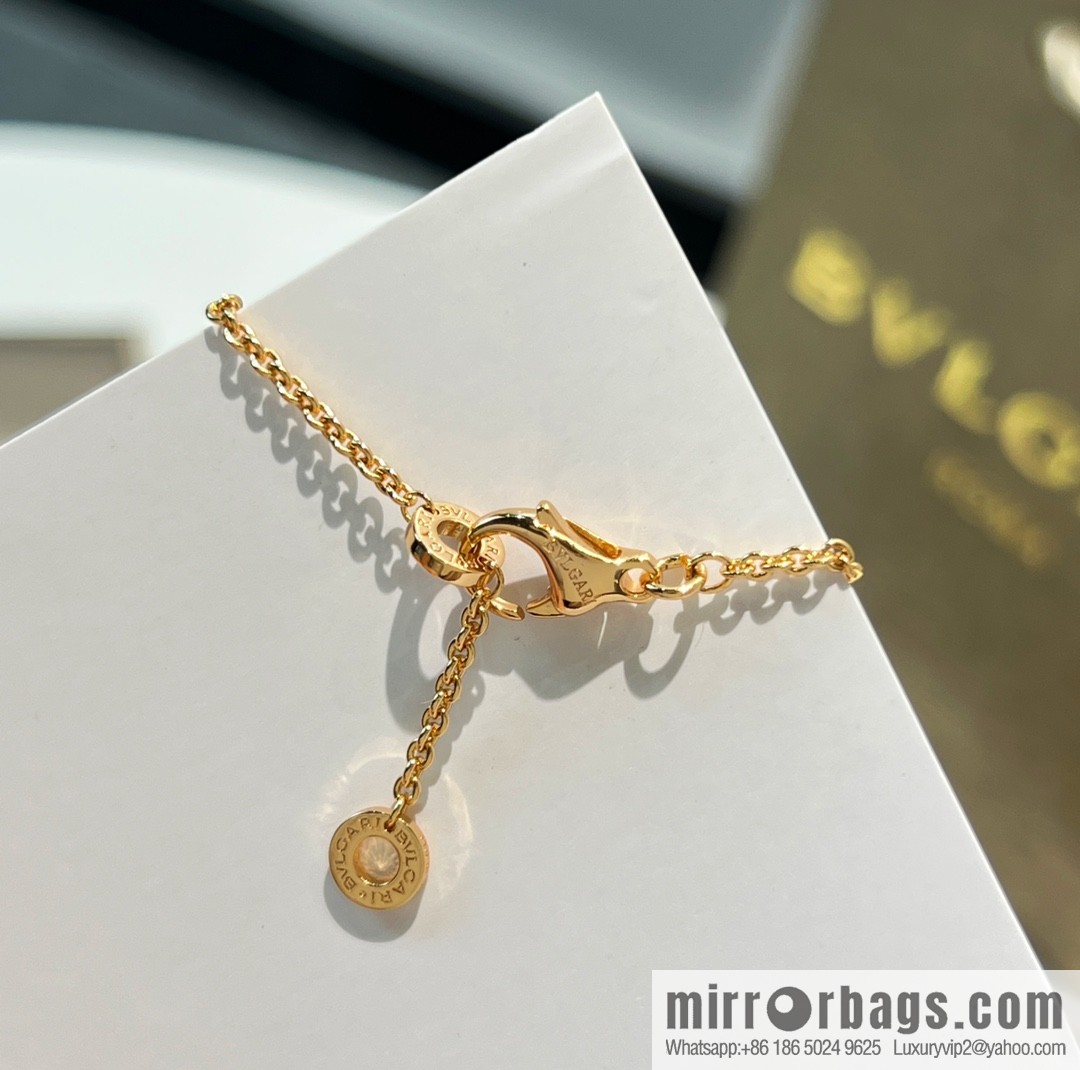 BVLGARI Bulgari mini black and white ceramic necklace bracelet
