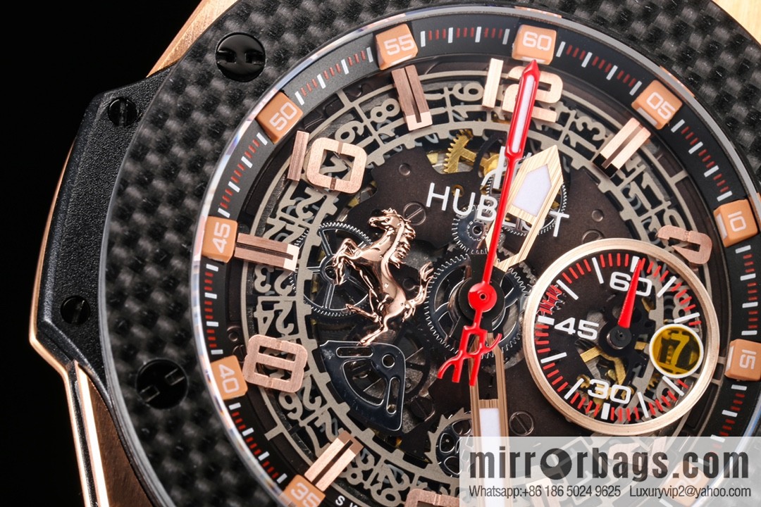 HBF FACTORY HUBLOT Hublot BlG BANG Series 401.OQ.0123.VR Carbon Fiber Bezel