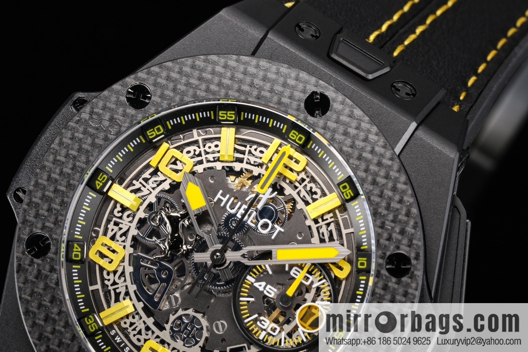 HBF FACTORY HUBLOT Hublot BlG BANG Series 401.OQ.0123.VR Carbon Fiber Bezel
