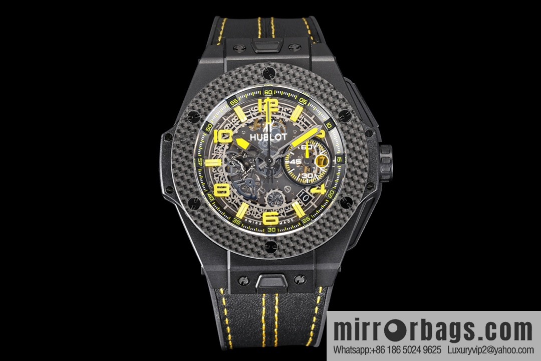 HBF FACTORY HUBLOT Hublot BlG BANG Series 401.OQ.0123.VR Carbon Fiber Bezel