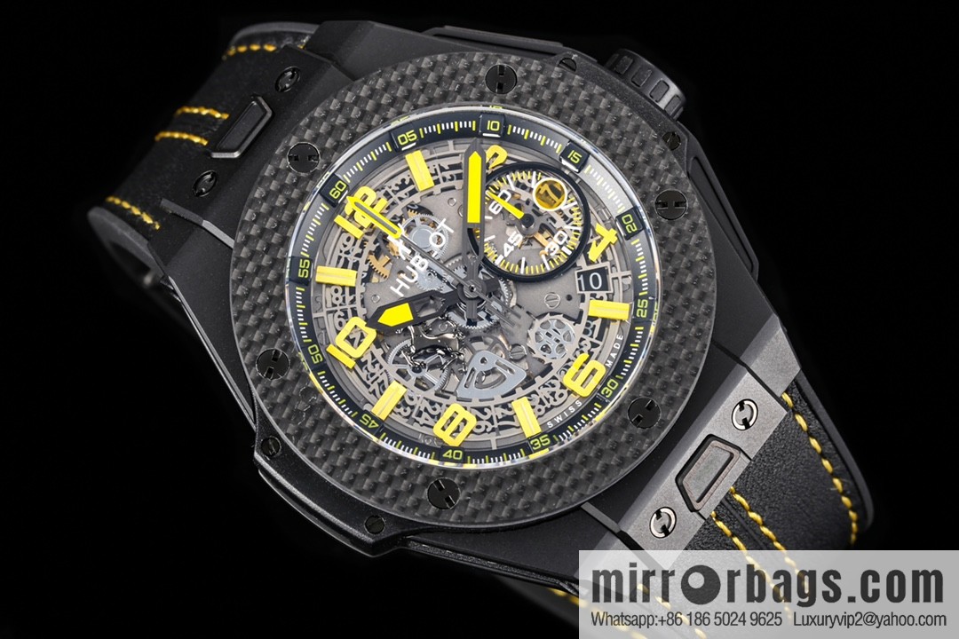 HBF FACTORY HUBLOT Hublot BlG BANG Series 401.OQ.0123.VR Carbon Fiber Bezel