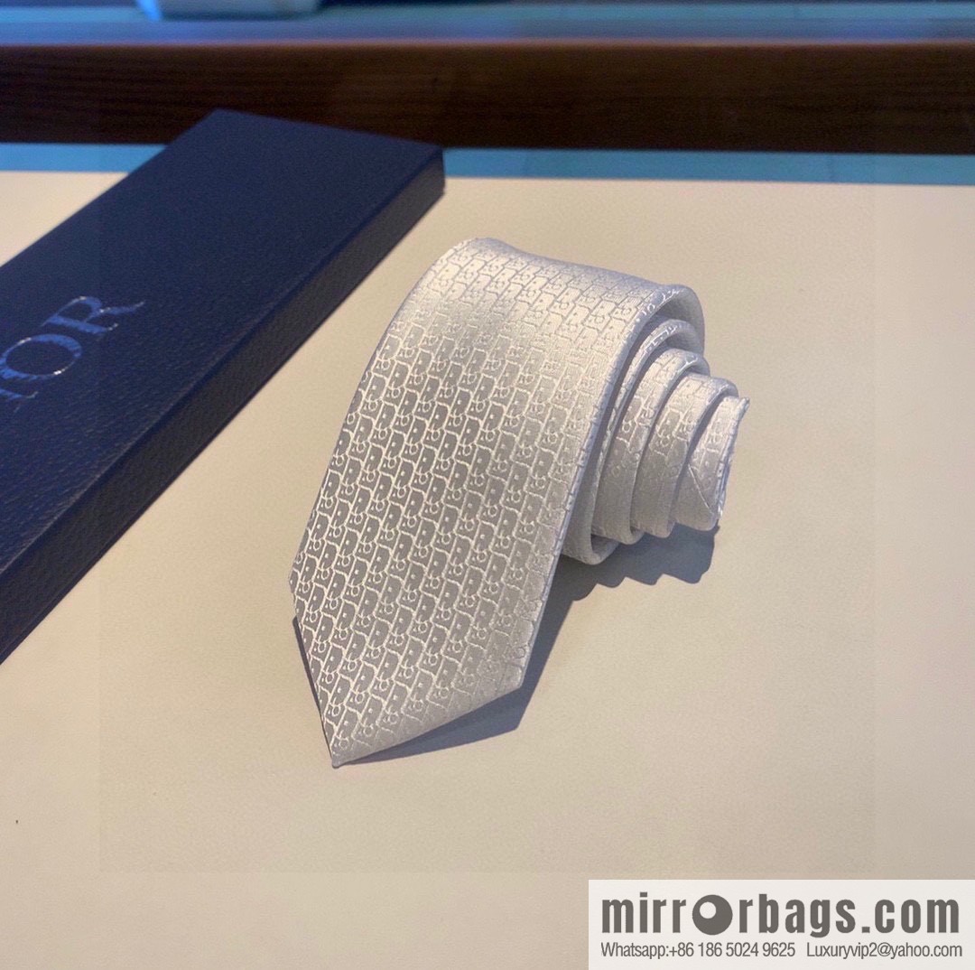 Dior 100% Top Handmade Custom CD Embroidered Tie