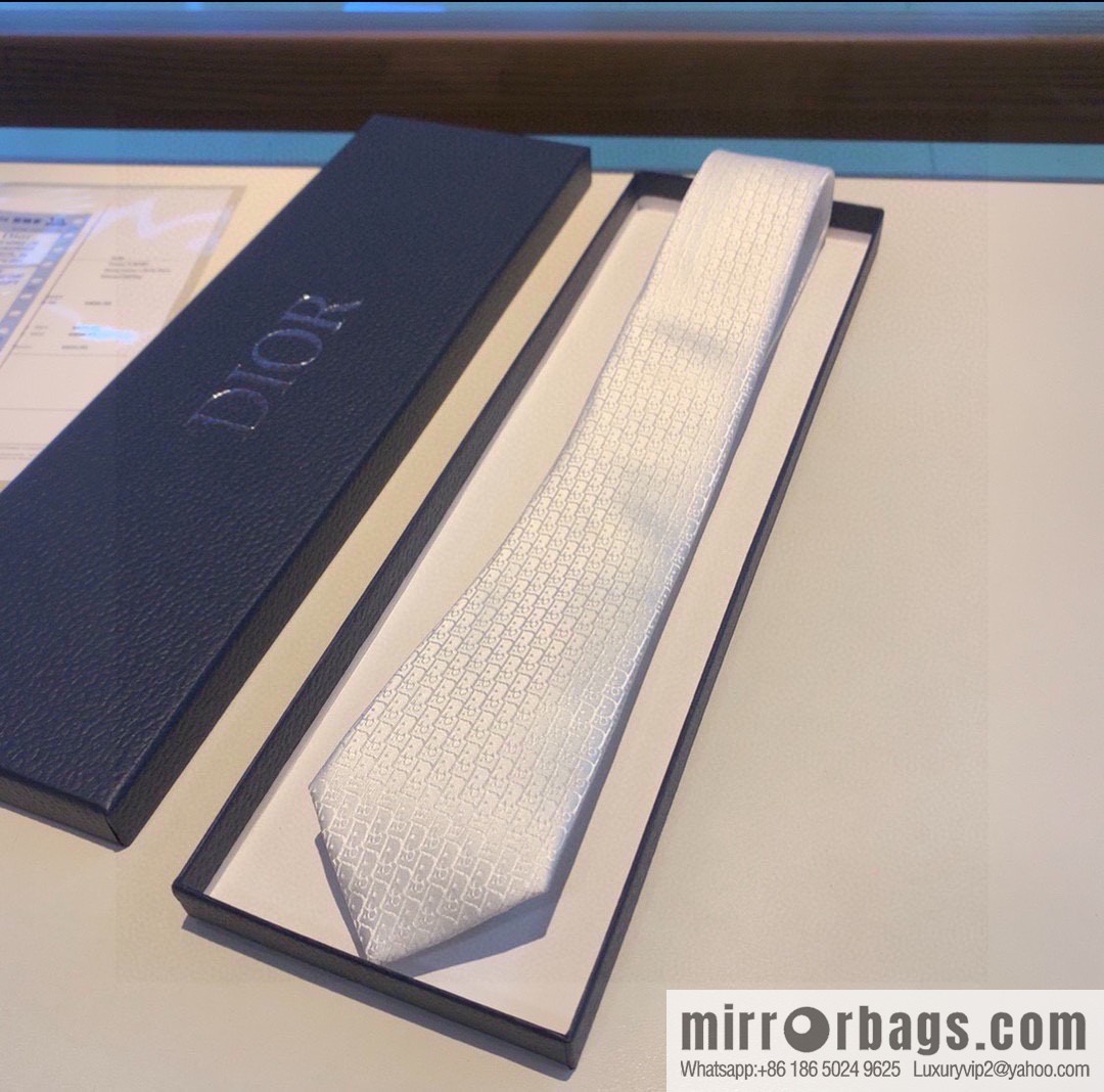 Dior 100% Top Handmade Custom CD Embroidered Tie