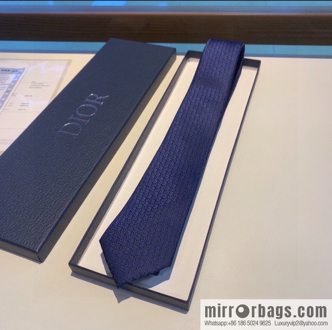 Dior 100% Top Handmade Custom CD Embroidered Tie