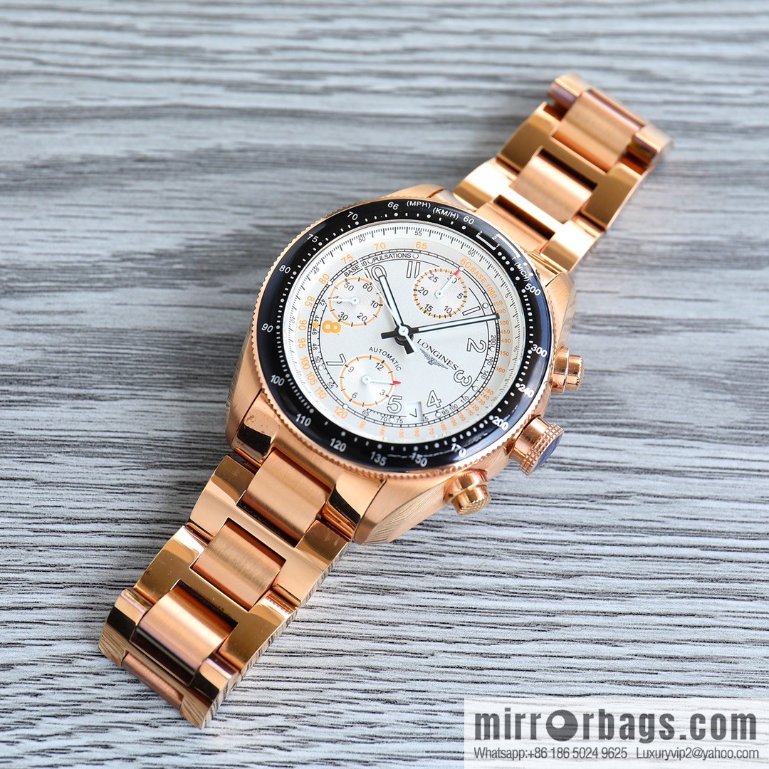 Longines LONGINES 🎮 AF1 classic replica series men's watch sports series L3.636.4.60 1⃣ movement adopts 7750 automatic chronograph mechanical movement