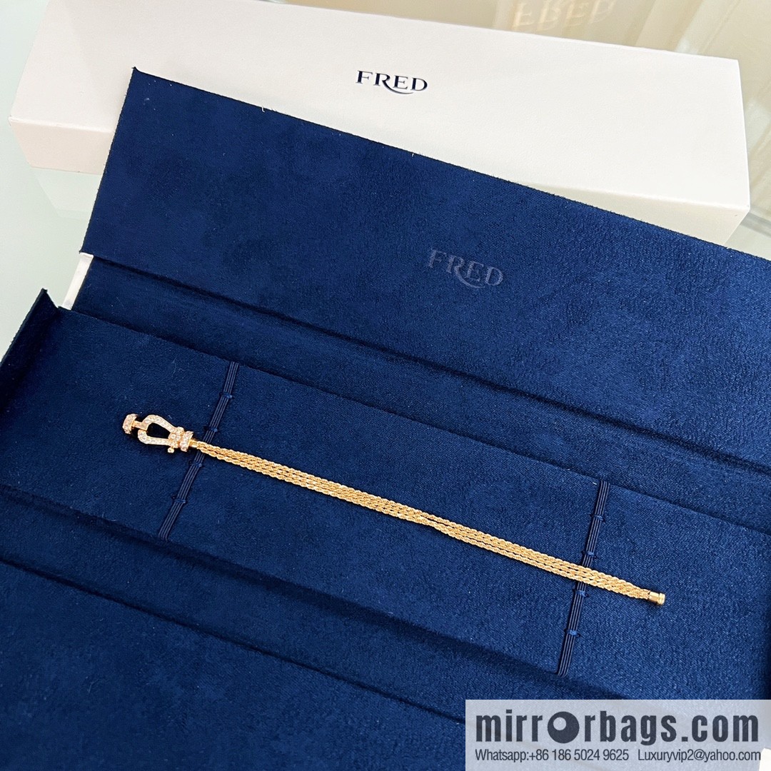 Fred limited edition rose gold three layer bracelet