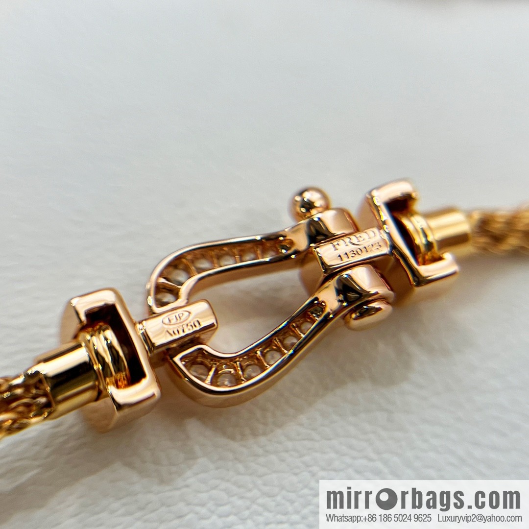 Fred limited edition rose gold three layer bracelet