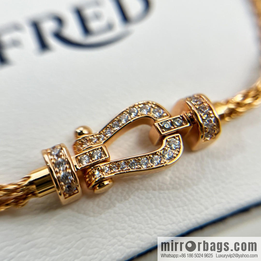Fred limited edition rose gold three layer bracelet