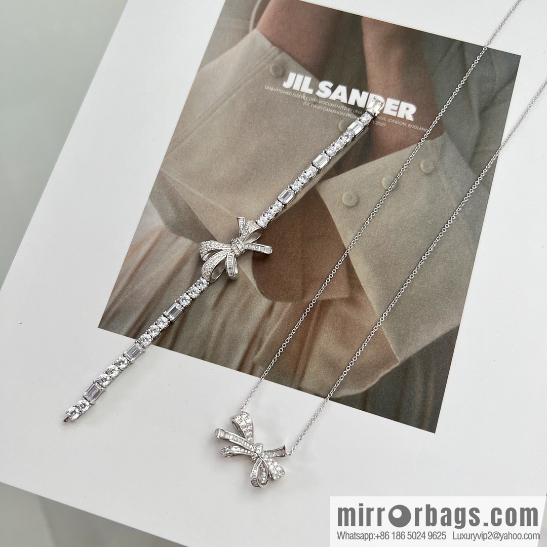 GRAFF full diamond bow necklace bracelet